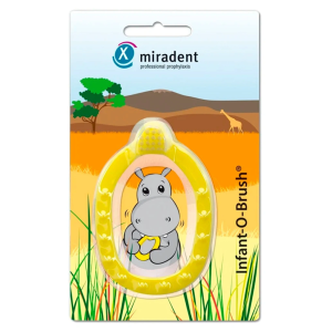 Щетка-прорезыватель Miradent Infant-O-Brush, ЖЕЛТАЯ Щетка-прорезыватель Miradent Infant-O-Brush, ЖЕЛТАЯ