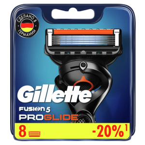 Сменные Кассеты Gillette Fusion5 ProGlide Для Мужской Бритвы с 5 лезвиями, 8 шт