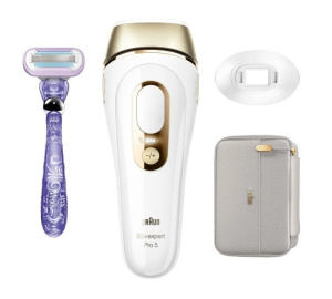 УЦЕНКА Фотоэпилятор Braun PL5157 Silk-expert IPL Pro 5, белый/золото + бритва Venus Swirl