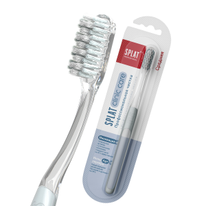 Зубная щетка SPLAT CLINIC CARE Medium (средняя жесткость) БЕЛАЯ