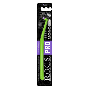 Монопучковая зубная щетка R.O.C.S. PRO Mono ЗЕЛЕНАЯ
