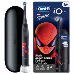 Электрическая зубная щетка Oral-B iO Kids 6+ Spiderman Человек-паук + футляр (iOS2K.1H9.K - type 3770)