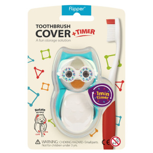 Держатель Flipper OWL SMARTY для зубной щетки со встроенными песочными часами Голубой Держатель Flipper OWL SMARTY для зубной щетки со встроенными песочными часами Голубой