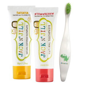 Набор зубных паст Jack N' Jill со вкусом клубники + банана