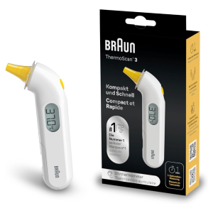 Ушной термометр Braun ThermoScan3 IRT3030, белый