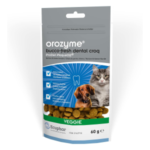 Крекеры Orozyme Bucco-Fresh Dental Croq для домашних питомцев, 60 г