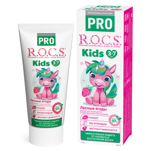 Зубная паста R.O.C.S. PRO Kids Лесные Ягоды (3-7 лет), 35 мл Зубная паста R.O.C.S. PRO Kids Лесные Ягоды (3-7 лет), 35 мл