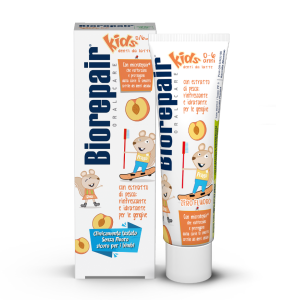 Детская зубная паста Biorepair Kids, без фтора (0-6 лет), 50 мл ПЕРСИК Детская зубная паста Biorepair Kids, без фтора (0-6 лет), 50 мл ПЕРСИК