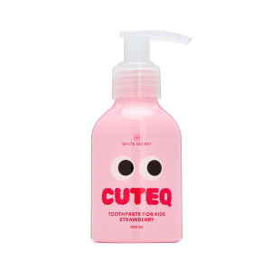 Детская зубная паста White Secret Cuteq Strawberry Клубника (2-6 лет), 100 мл Детская зубная паста White Secret Cuteq Strawberry Клубника (2-6 лет), 100 мл