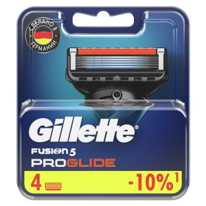 Сменные Кассеты Gillette Fusion5 ProGlide Для Мужской Бритвы с 5 лезвиями, 4 шт