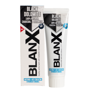 Зубная паста BlanX Black Dolomite - с доломитом и активированным углем, 75 мл Зубная паста BlanX Black Dolomite - с доломитом и активированным углем, 75 мл