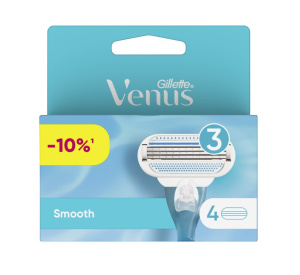 Сменные кассеты для женской бритвы Venus Smooth, 4 шт