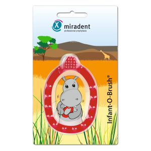 Щетка-прорезыватель Miradent Infant-O-Brush, КРАСНАЯ Щетка-прорезыватель Miradent Infant-O-Brush, КРАСНАЯ
