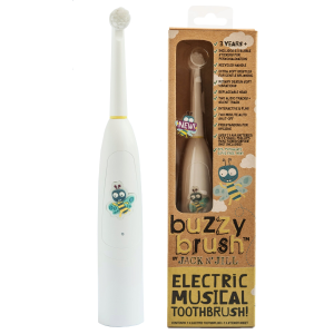 Jack N' Jill Электрическая музыкальная зубная щетка NEW Баззи (5 стикеров в комплекте)