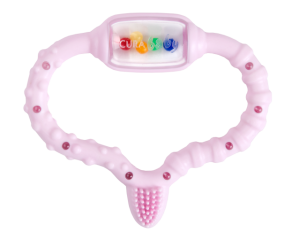 CURAPROX Стимулятор для прорезывания зубов, розовый (Curababygirl) CELLO CURAPROX Стимулятор для прорезывания зубов, розовый (Curababygirl) CELLO