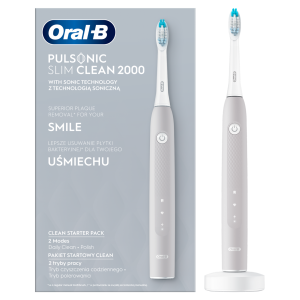 Электрическая зубная щетка Oral-B Pulsonic Slim Clean 2000 Grey (S111.513.2)