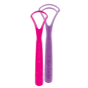 CURAPROX Набор скребков для языка, 2 шт. (CTC203) ФИОЛЕТОВЫЙ/РОЗОВЫЙ