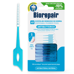 Межзубные силиконовые ершики Biorepair Stretti, зауженные (40 шт) размер S Межзубные силиконовые ершики Biorepair Stretti, зауженные (40 шт) размер S