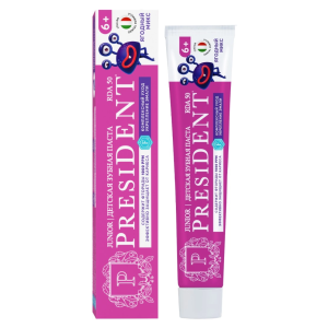Детская зубная паста PresiDENT Junior (6+) Ягодный микс, 70 гр