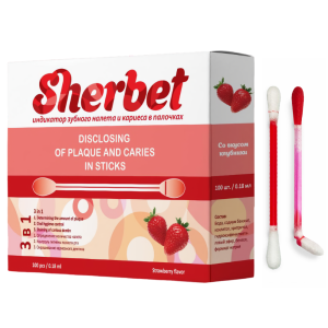 Палочки для индикации налета SHERBET, 100 штук Палочки для индикации налета SHERBET, 100 штук
