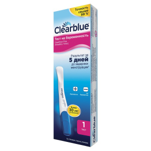 Тест на беременность Clearblue Plus, 1 шт Тест на беременность Clearblue Plus, 1 шт