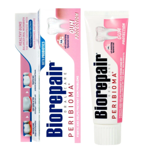 Зубная паста Biorepair Peribioma Gum Protection - Перибиома РОЗОВАЯ, 75 мл