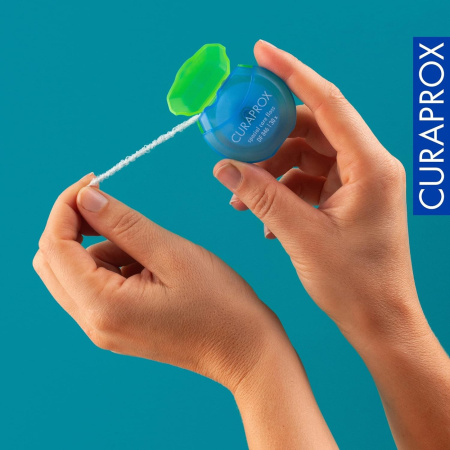 CURAPROX нить "implant" межзубная эластичная из микроволокна, 30 шт. (DF846)