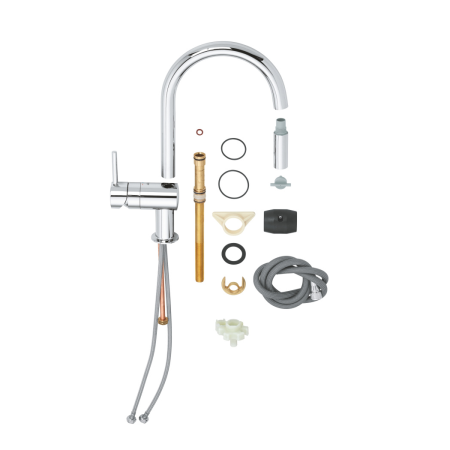 Смеситель для кухни GROHE Minta с выдвижным изливом, хром (32321002)