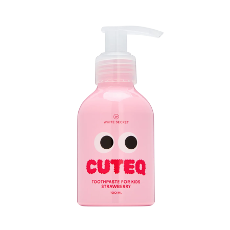 Детская зубная паста White Secret Cuteq Strawberry Клубника (2-6 лет), 100 мл Детская зубная паста White Secret Cuteq Strawberry Клубника (2-6 лет), 100 мл