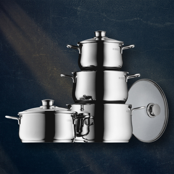 0730046040 Набор кастрюль WMF Diadem Plus 4 предмета 16/20/20/24 см