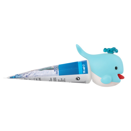 Miradent FLIPPER WHALE BLUEY - дозатор зубной пасты, голубой Miradent FLIPPER WHALE BLUEY - дозатор зубной пасты, голубой