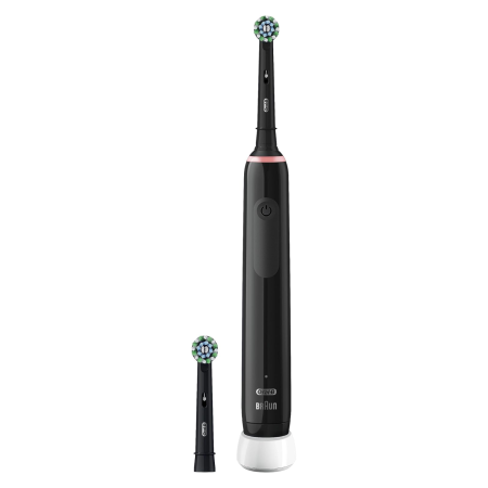 Электрическая зубная щетка ORAL-B Pro 3 Cross Action Black, 2 насадки (D505.523.3)