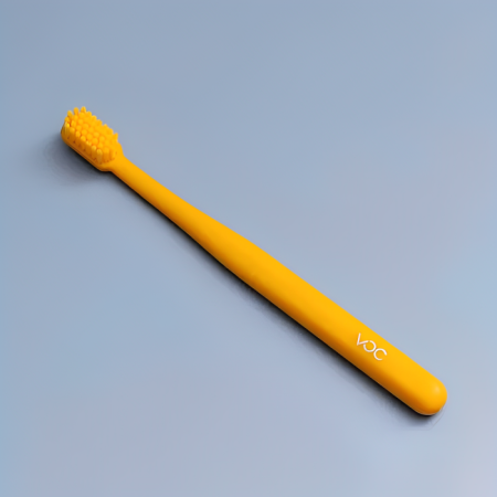 Зубная щетка для взрослых TM VOC мягкая, желтая Зубная щетка для взрослых TM VOC мягкая, желтая