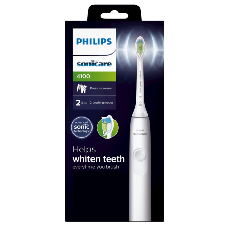 Электрическая зубная щетка PHILIPS Sonicare 4100 - HX3681/33, белая