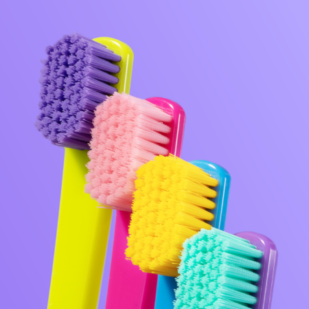 Зубная щетка R.O.C.S. PRO Colors, средняя СИНЯЯ