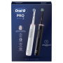 Набор из двух электрических зубных щеток Oral-B Pro 3 3900 Duo (белая/черная, D505.523.3H)