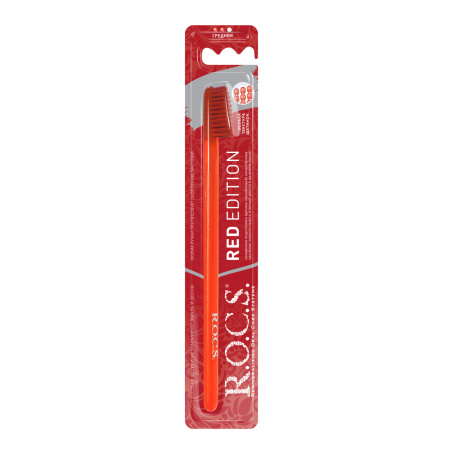 Зубная щетка R.O.C.S. Red Edition средняя Зубная щетка R.O.C.S. Red Edition средняя