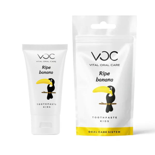 Детская зубная паста VOC kids Спелый банан (0+), 50 мл Детская зубная паста VOC kids Спелый банан (0+), 50 мл