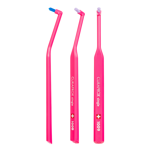 Монопучковая щетка CURAPROX CS1009 МАЛИНОВАЯ