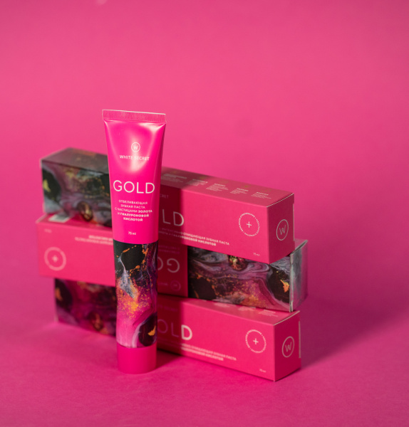 Зубная паста White Secret Gold Отбеливающая, 75 мл