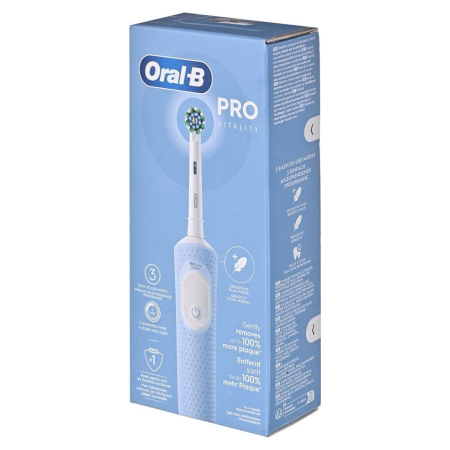 Электрическая зубная щетка Oral-B Vitality Pro Protect X Clean Голубая Blue (D.103.413.3)