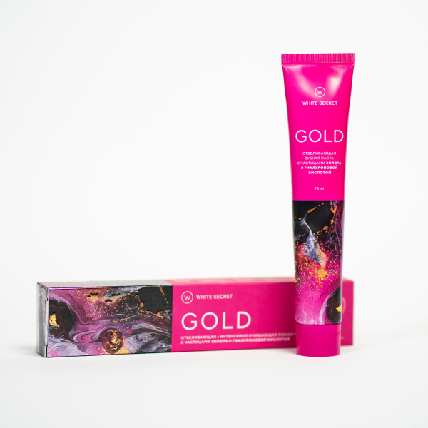 Зубная паста White Secret Gold Отбеливающая, 75 мл