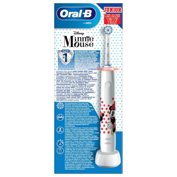 Электрическая зубная щетка Oral-B Pro 3 Junior Minnie Mouse (6+) D505.523.2K