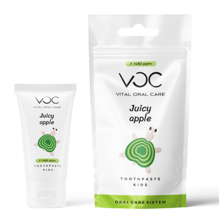 Детская зубная паста VOC kids F 1480 ppm "Сочное яблоко", 50 мл