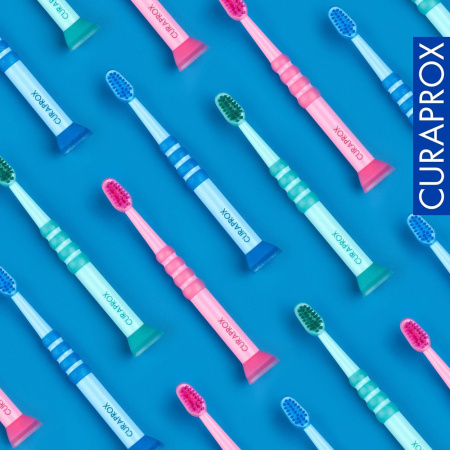Детская зубная щетка CURAPROX Baby 5500 РОЗОВАЯ