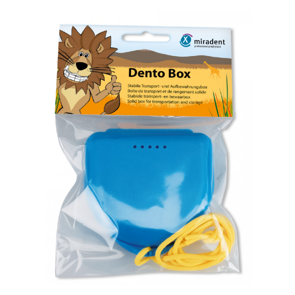 Футляр Miradent Dento-BOX Blue для орто-конструкций, голубой Футляр Miradent Dento-BOX Blue для орто-конструкций, голубой