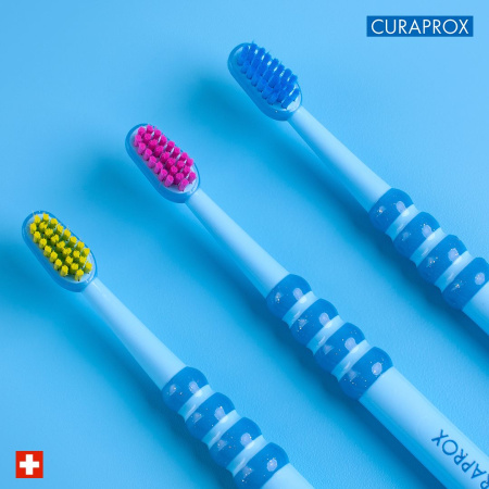Детская зубная щетка CURAPROX Baby 5500 ГОЛУБАЯ