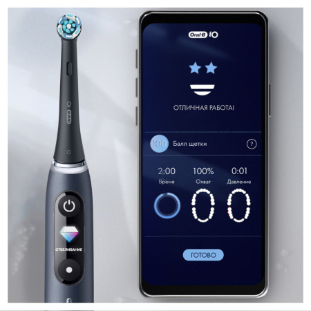 Набор из двух электрических зубных щеток Oral-B iO Series 9 DUO Black Onyx, Rose Quartz (розовая/черная) Набор из двух электрических зубных щеток Oral-B iO Series 9 DUO Black Onyx, Rose Quartz (розовая/черная)
