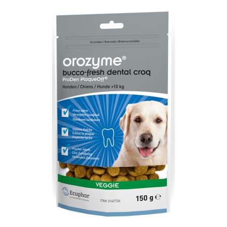 Крекеры Orozyme Bucco-Fresh Dental Croq для домашних питомцев, 150 г БОЛЬШАЯ УПАКОВКА