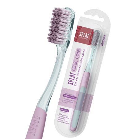 Зубная щетка SPLAT CLINIC CARE Soft (мягкая) РОЗОВАЯ
